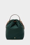 Nylon crossbody bucket bag