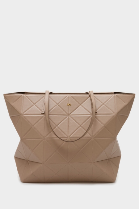 ORIGAMI ZIPPED SHOULDER BAG