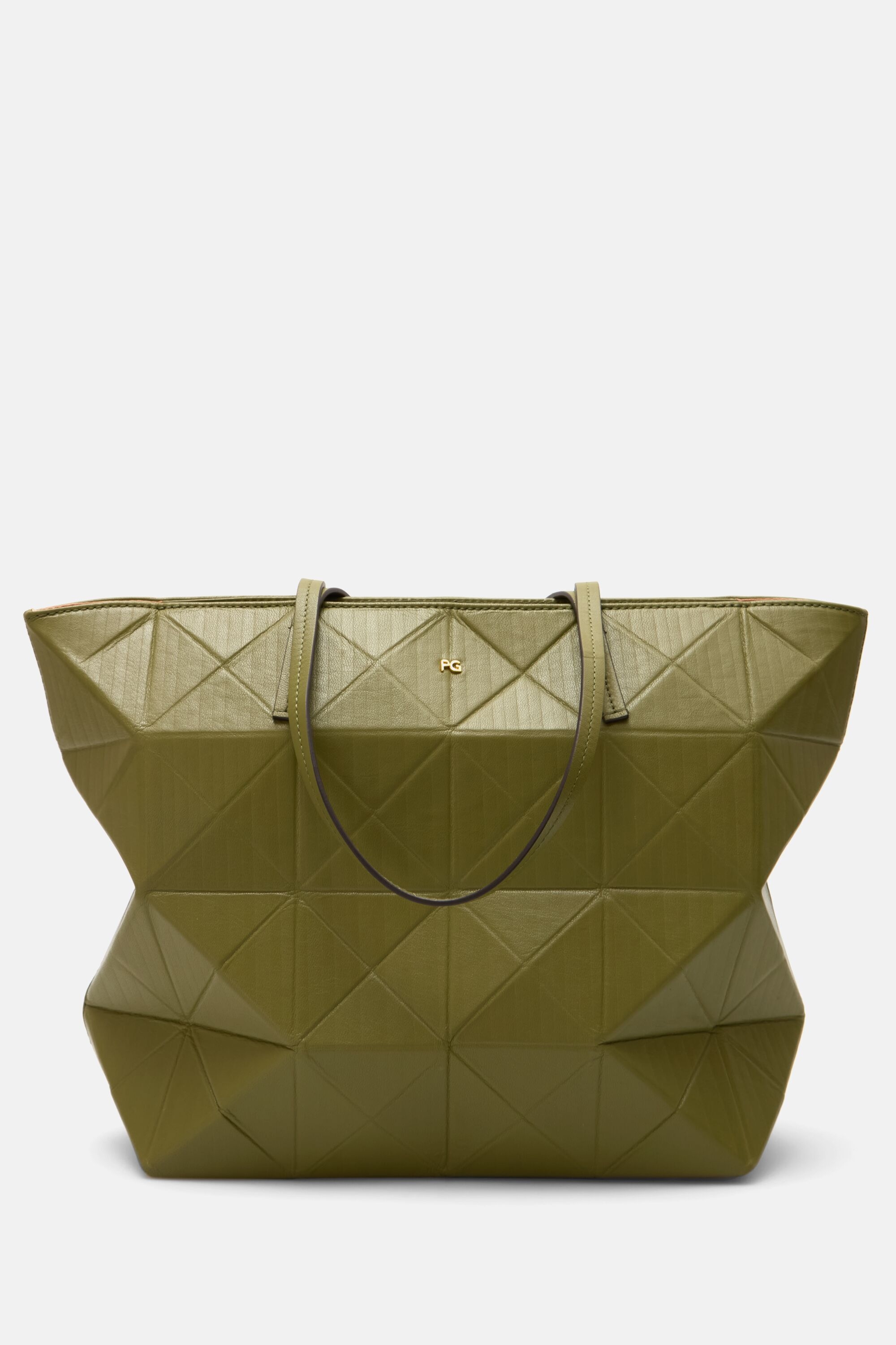 Origami zipped shoulder bag