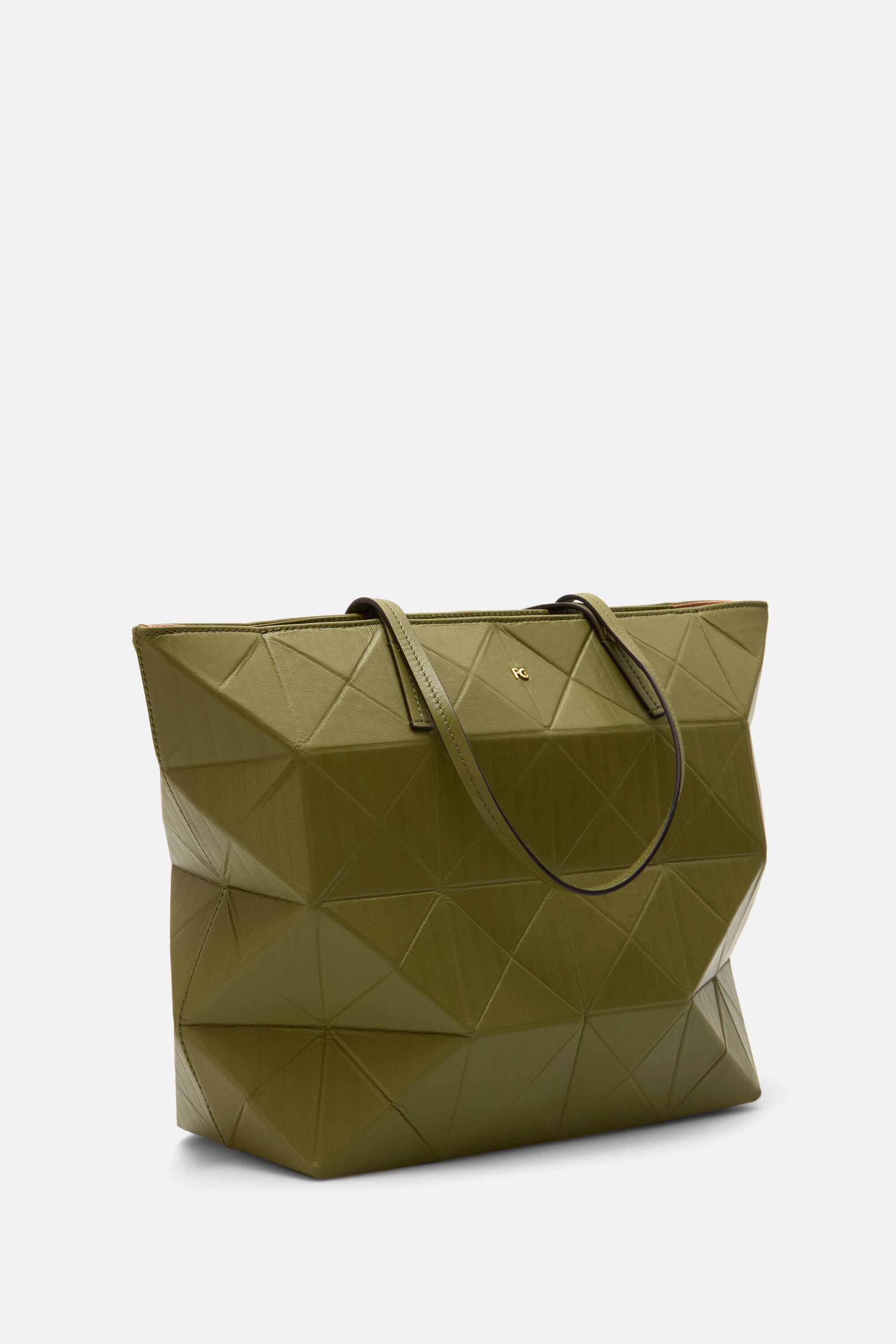 Purification Garcia ORIGAMI 本革トートバッグ　超美品 Origami zipped shoulder bag green - Purificacion Garcia United States