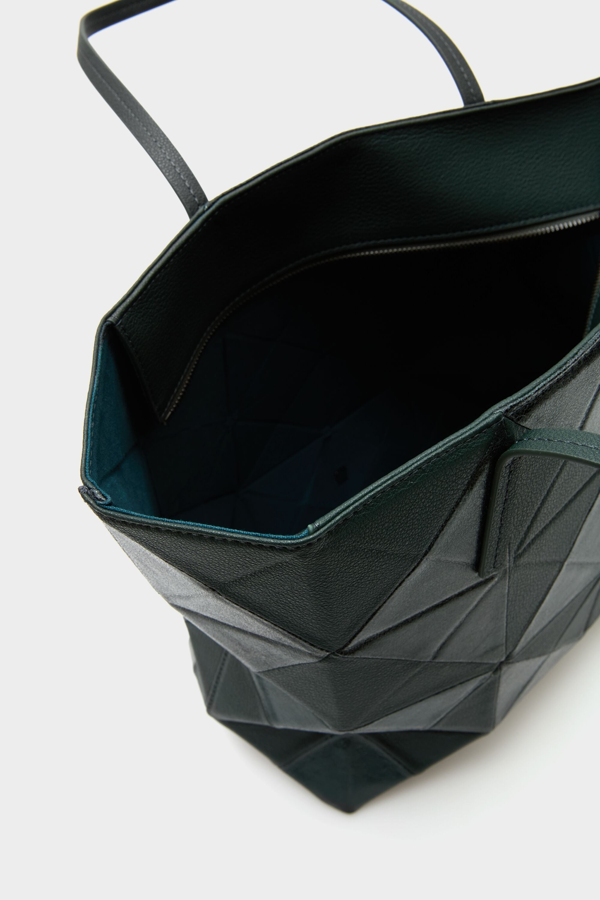 【Purificacion Garcia】レザートートバッグ Origami Maxi shoulder bag green - Purificacion Garcia United