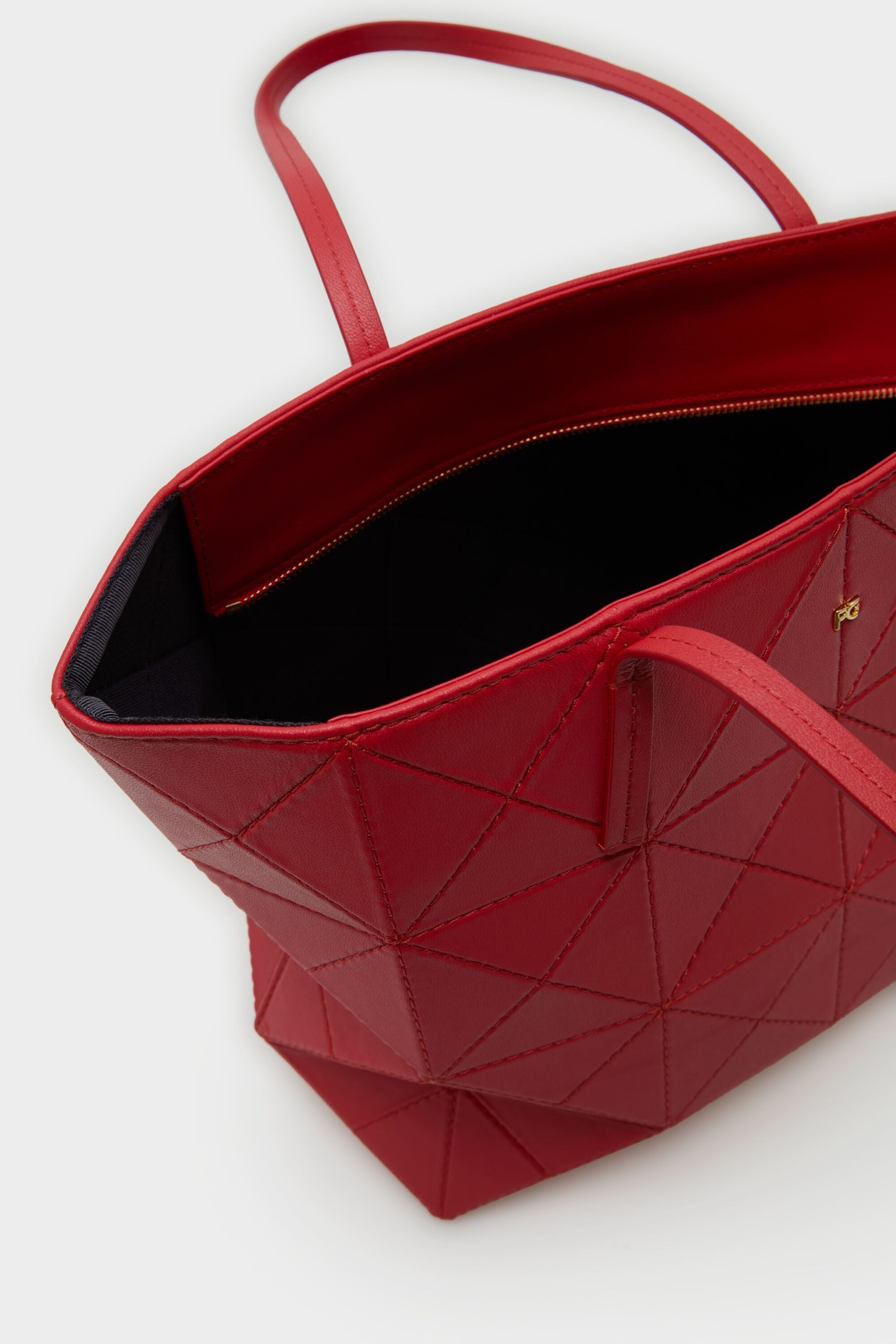 Origami zipped shoulder bag red - Purificacion Garcia United
