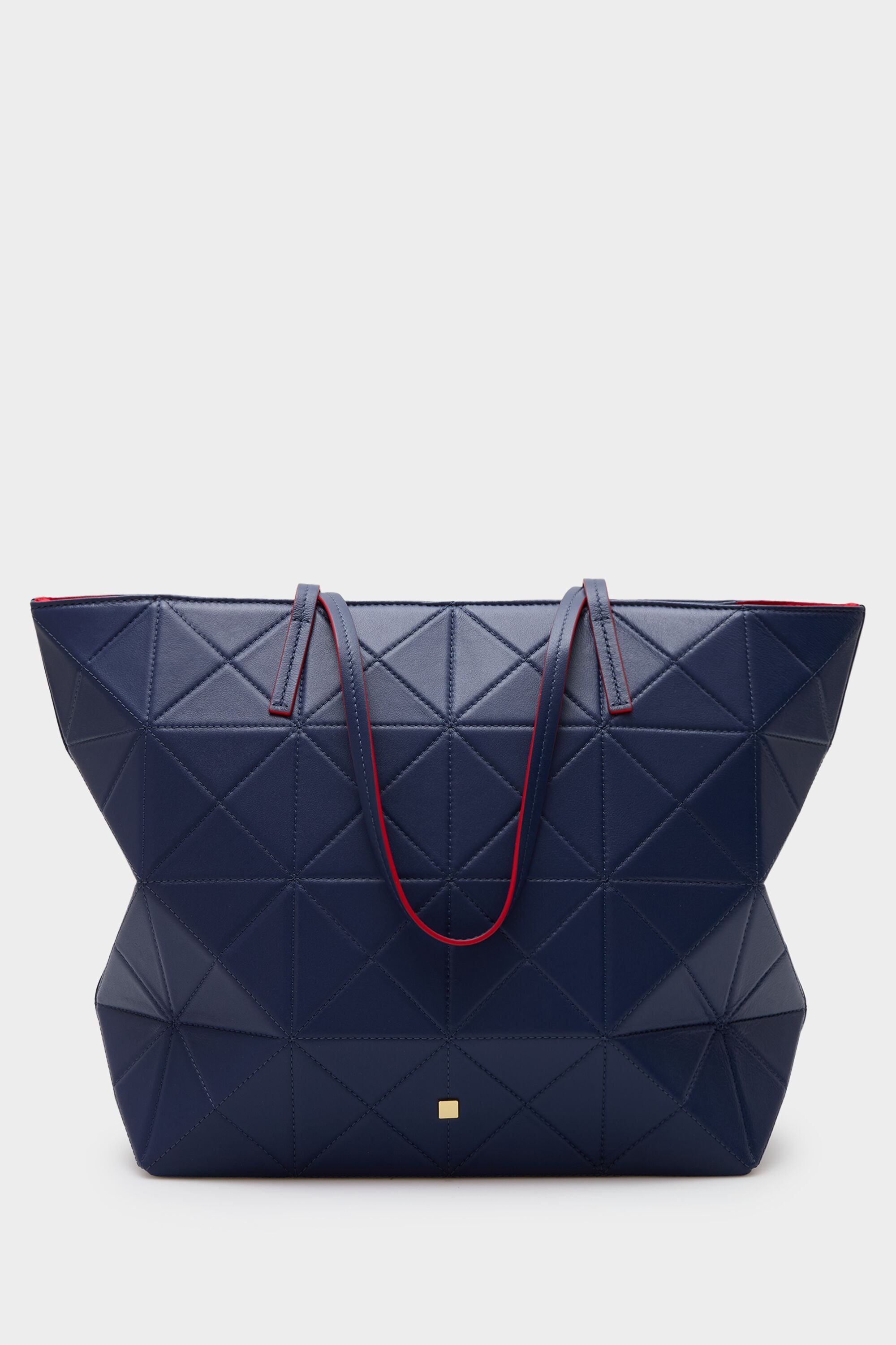 Origami zipped shoulder bag navy - Purificacion Garcia United States