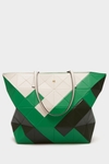 ORIGAMI ZIPPED SHOULDER BAG
