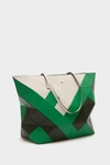 ORIGAMI ZIPPED SHOULDER BAG