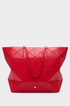 Origami zipped shoulder bag