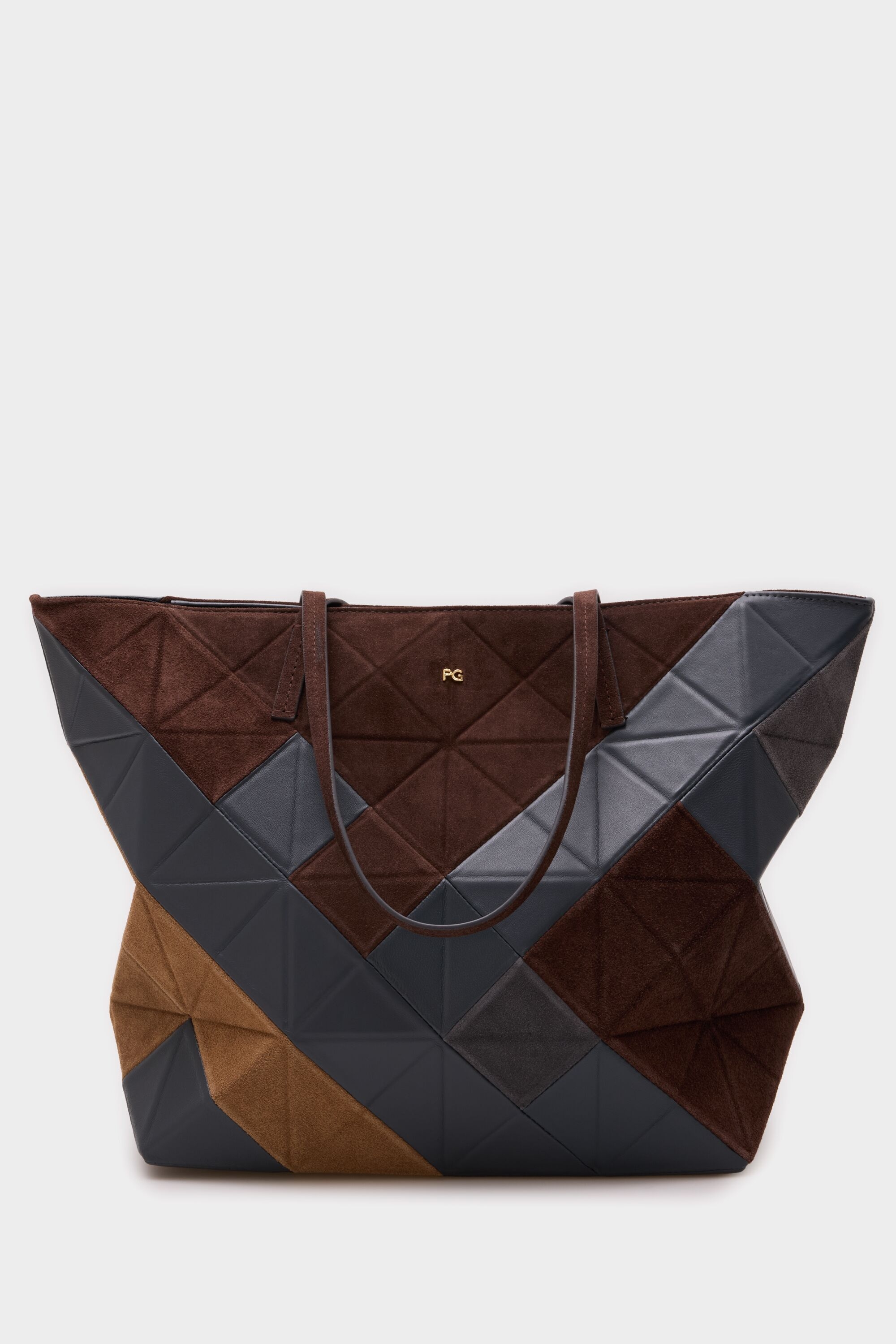 Origami zipped shoulder bag