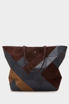 Origami zipped shoulder bag