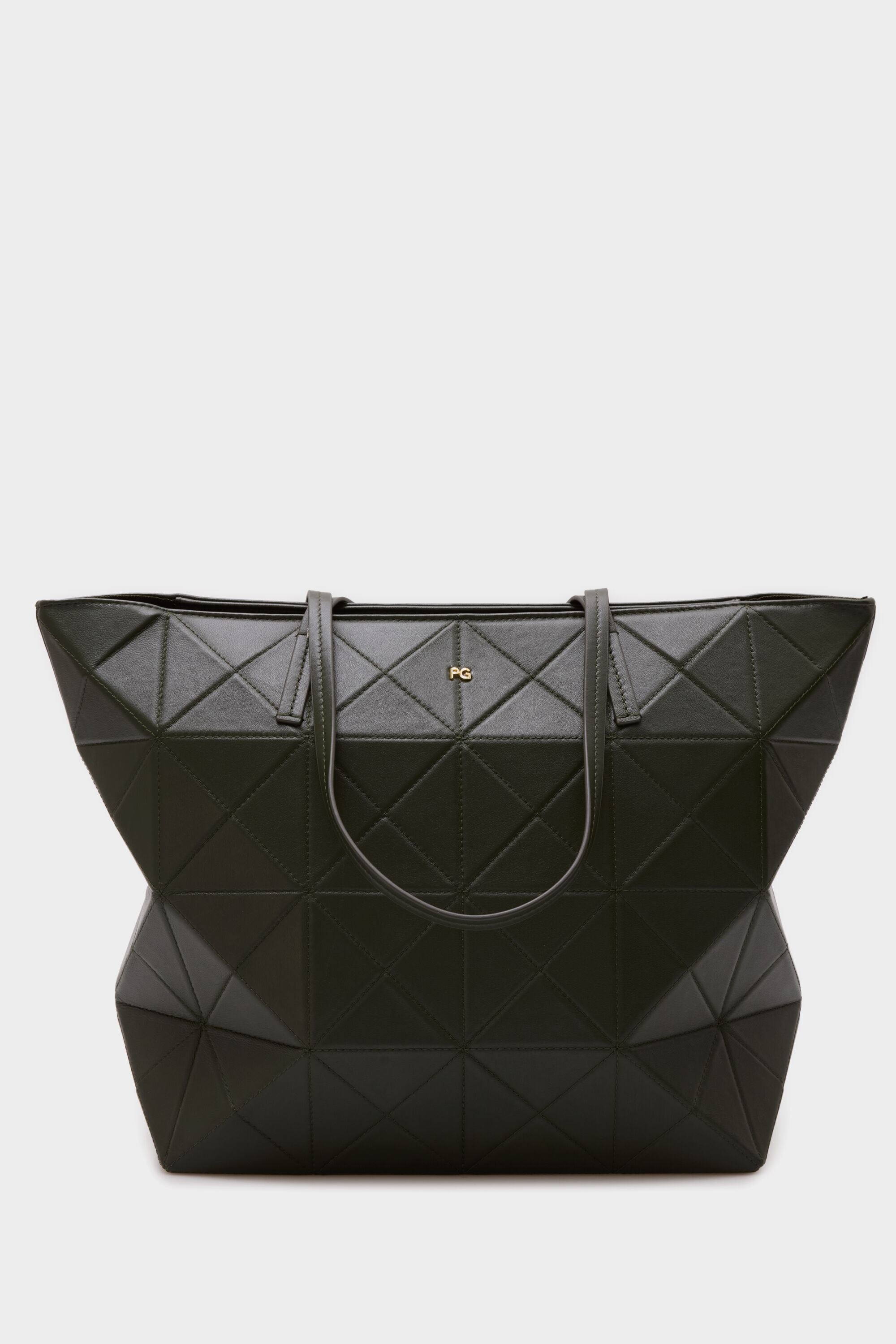 Origami zipped shoulder bag