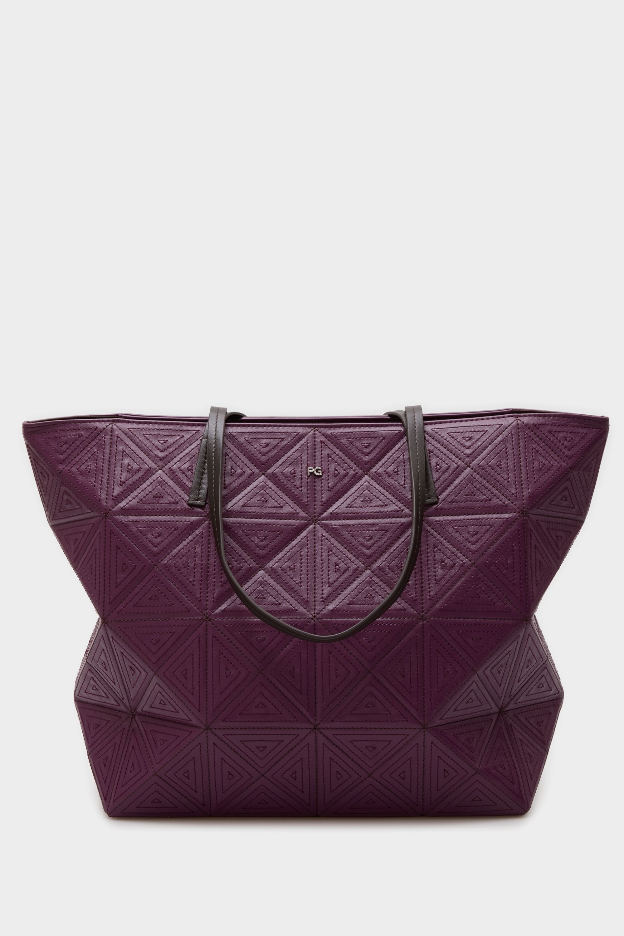 Origami zipped shoulder bag