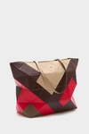 Origami zipped shoulder bag
