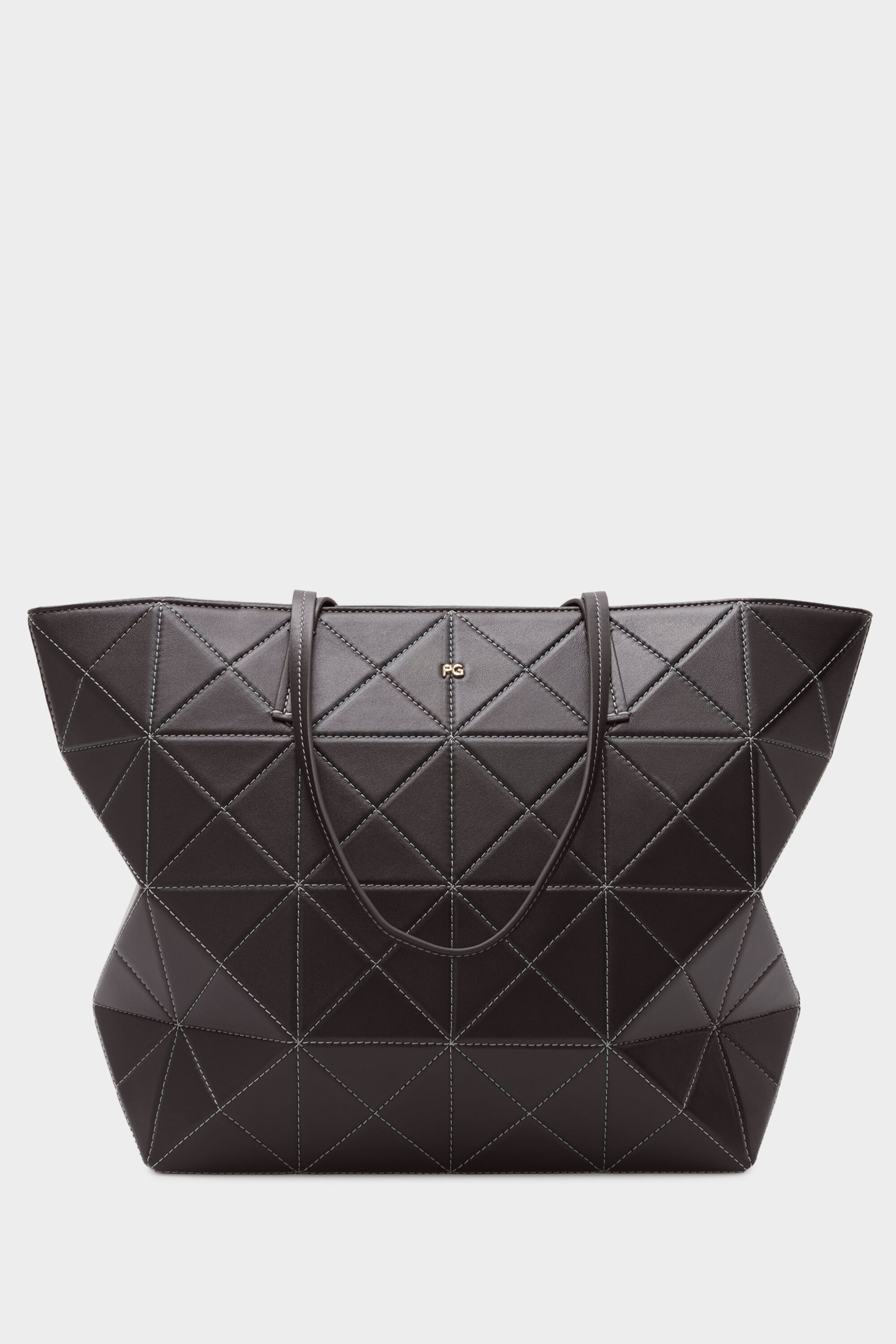 Origami zipped shoulder bag
