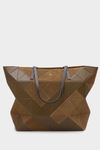 Origami zipped shoulder bag