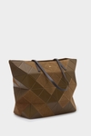 Origami zipped shoulder bag