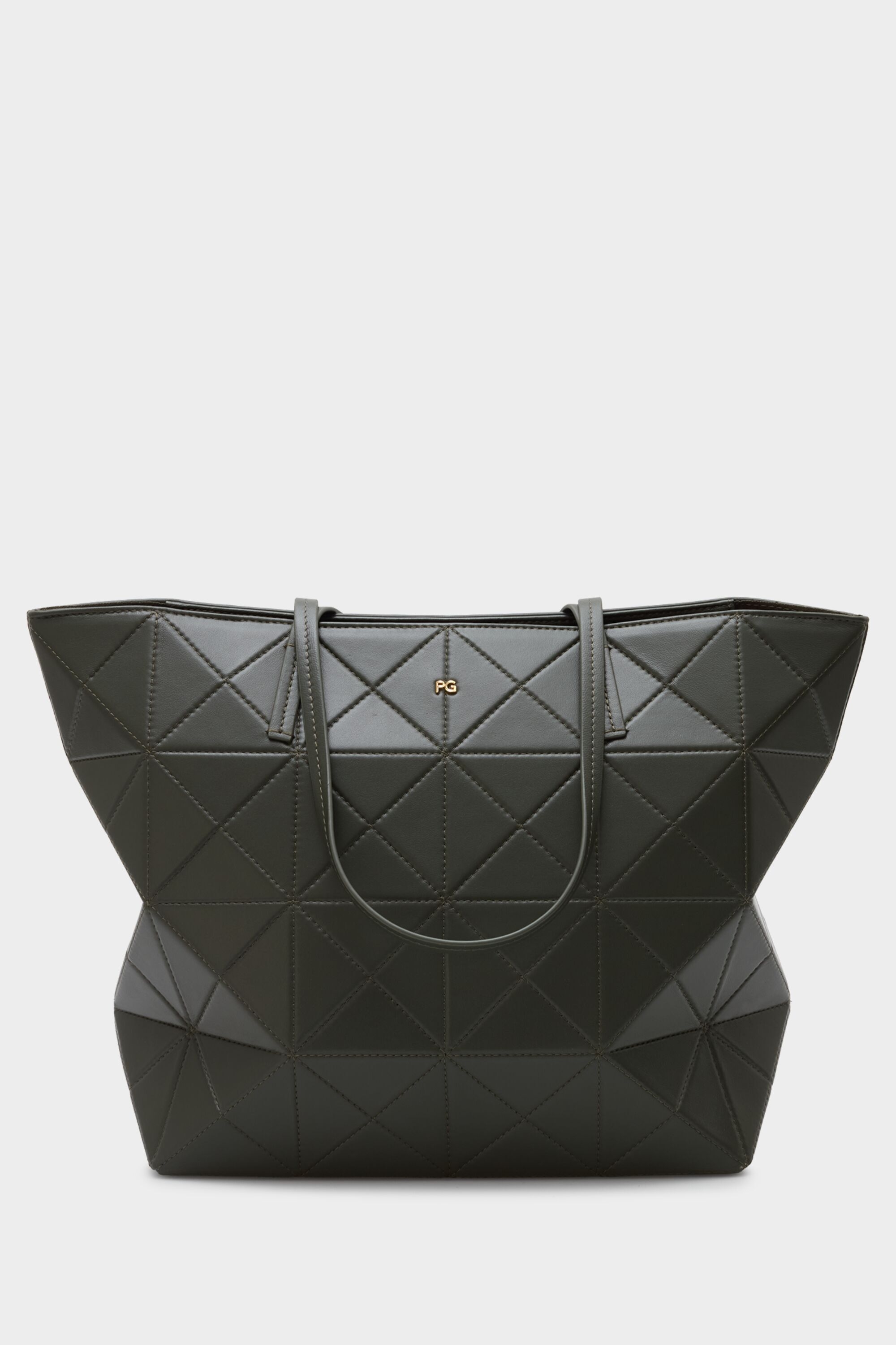 Origami zipped shoulder bag