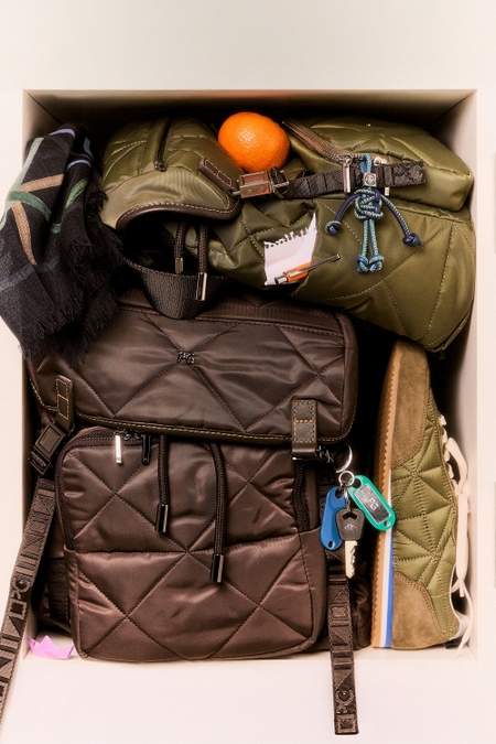 ORIGAMI QUILTED NYLON BACKPACK