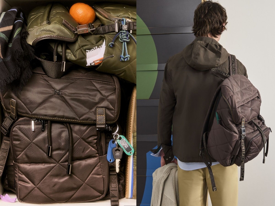 ORIGAMI QUILTED NYLON BACKPACK