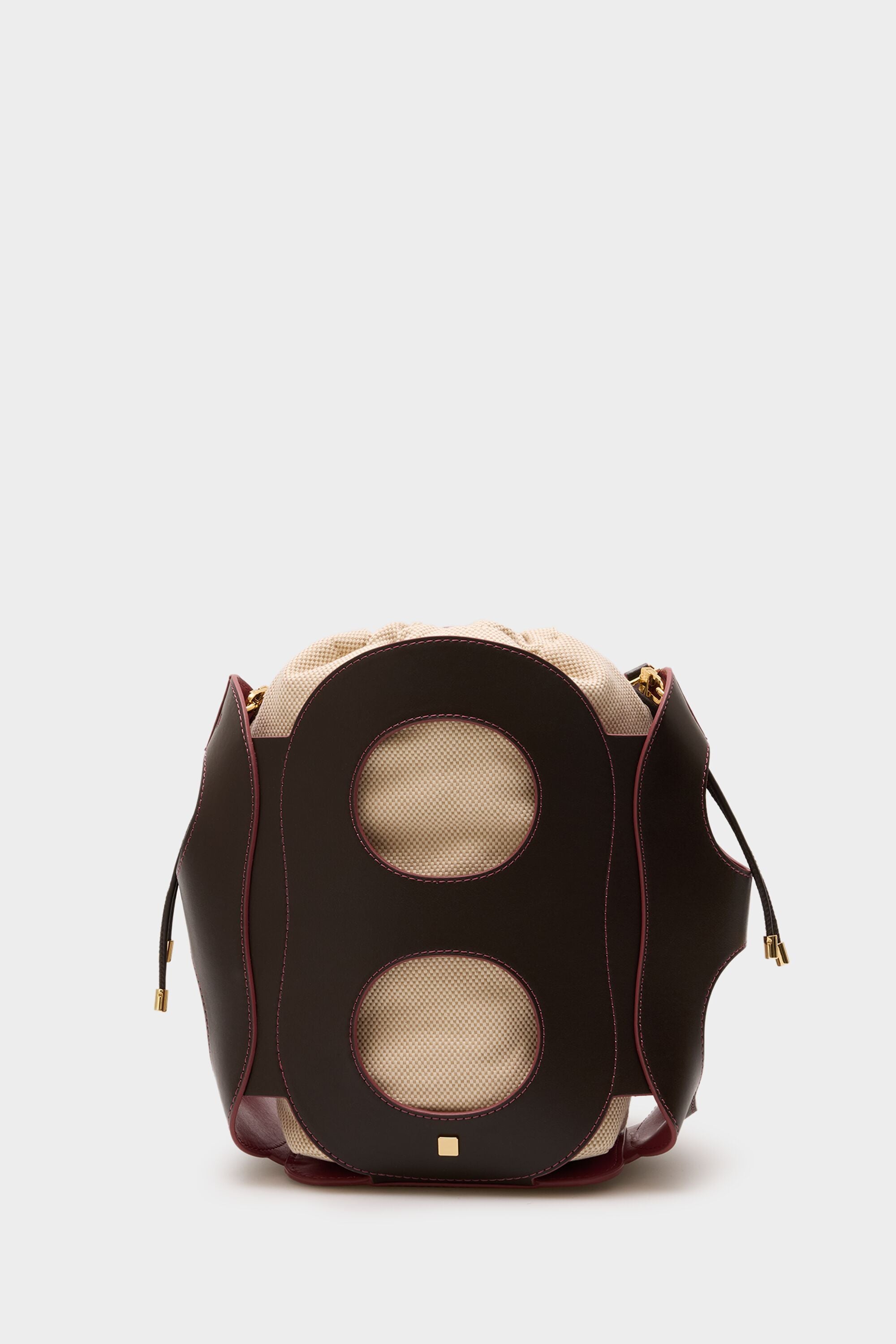 Ocho bucket bag dark brown - Purificacion Garcia Netherlands