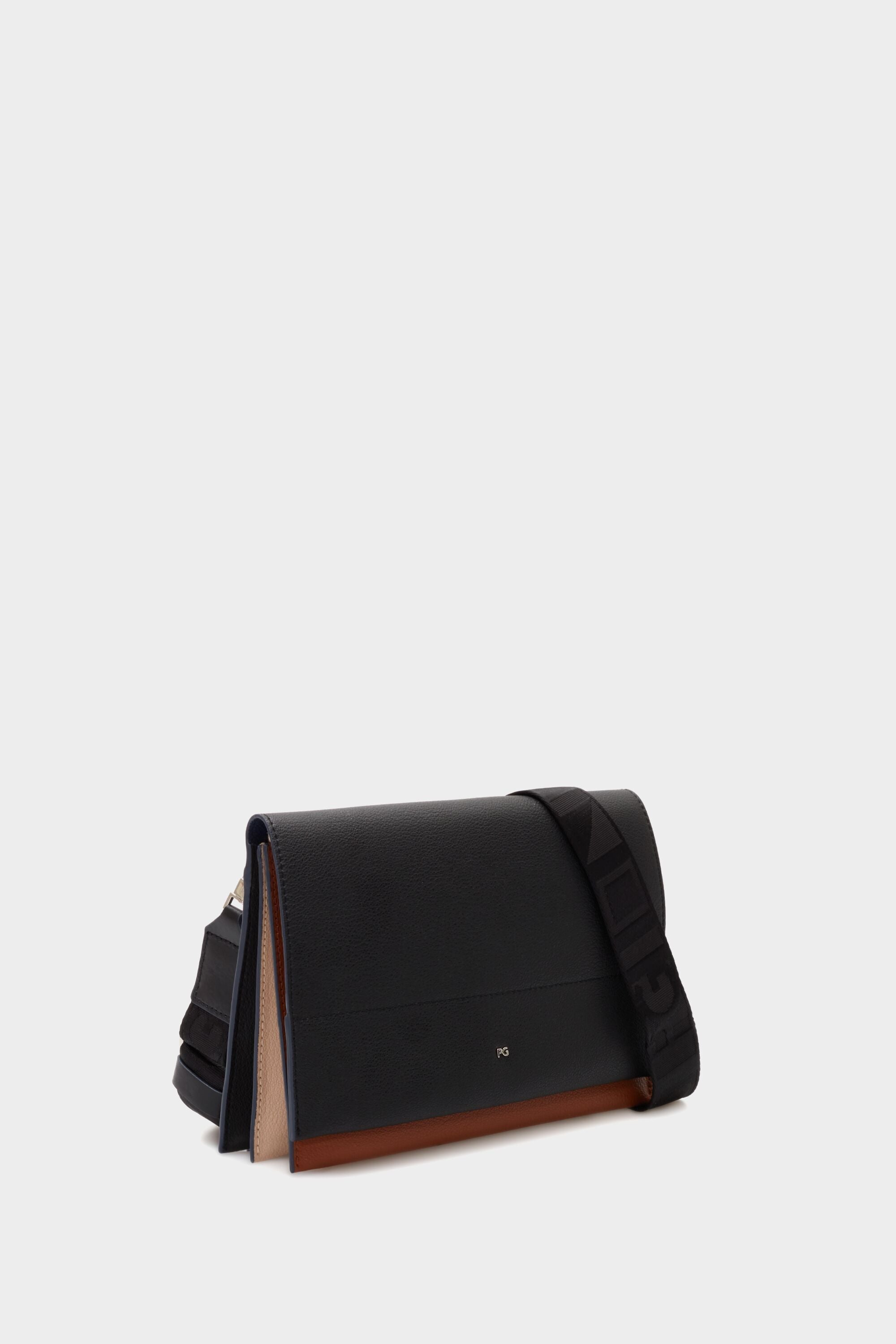 Tándem flap crossbody bag black - Purificacion Garcia United States