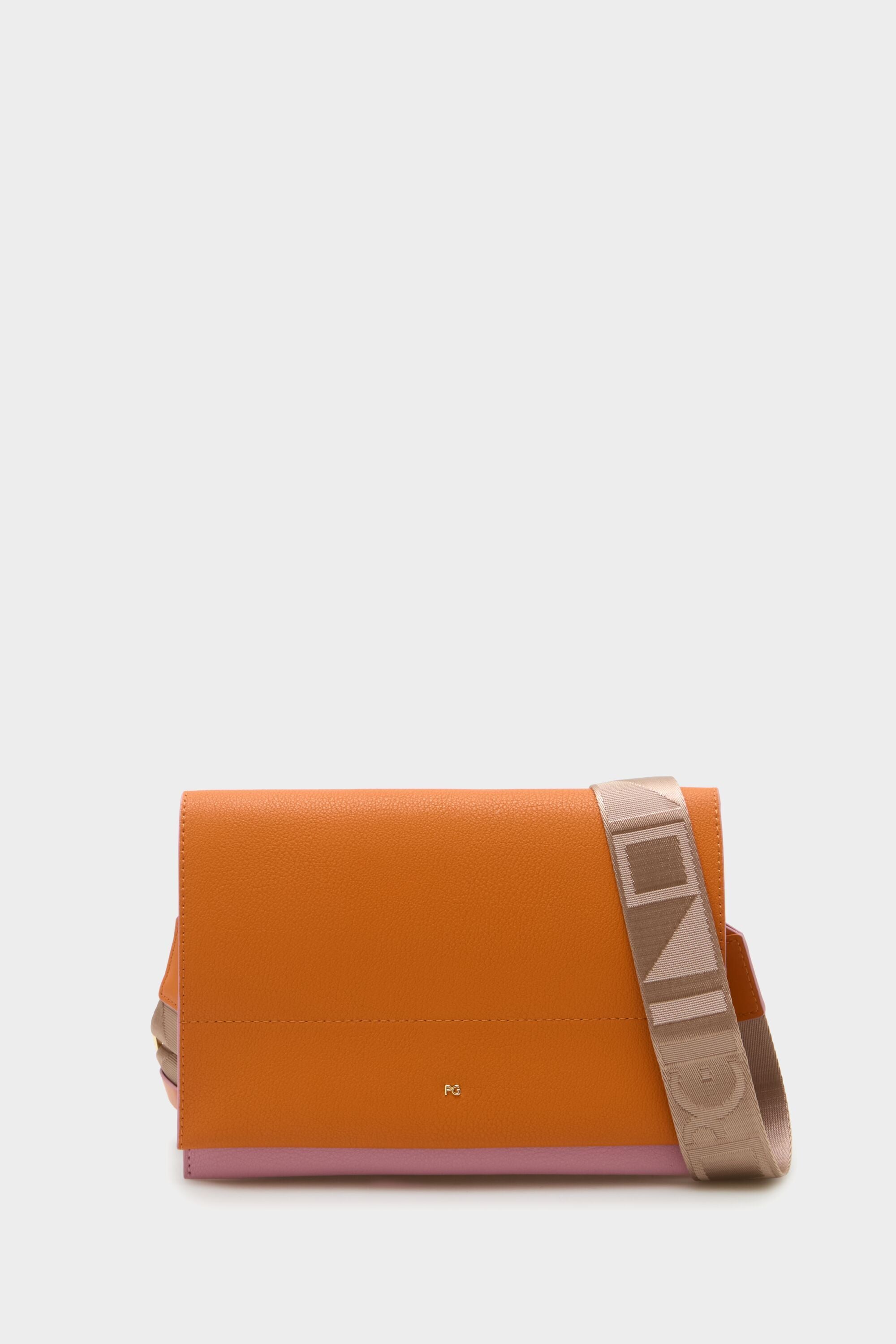 Tándem flap crossbody bag apricot - Purificacion Garcia Austria