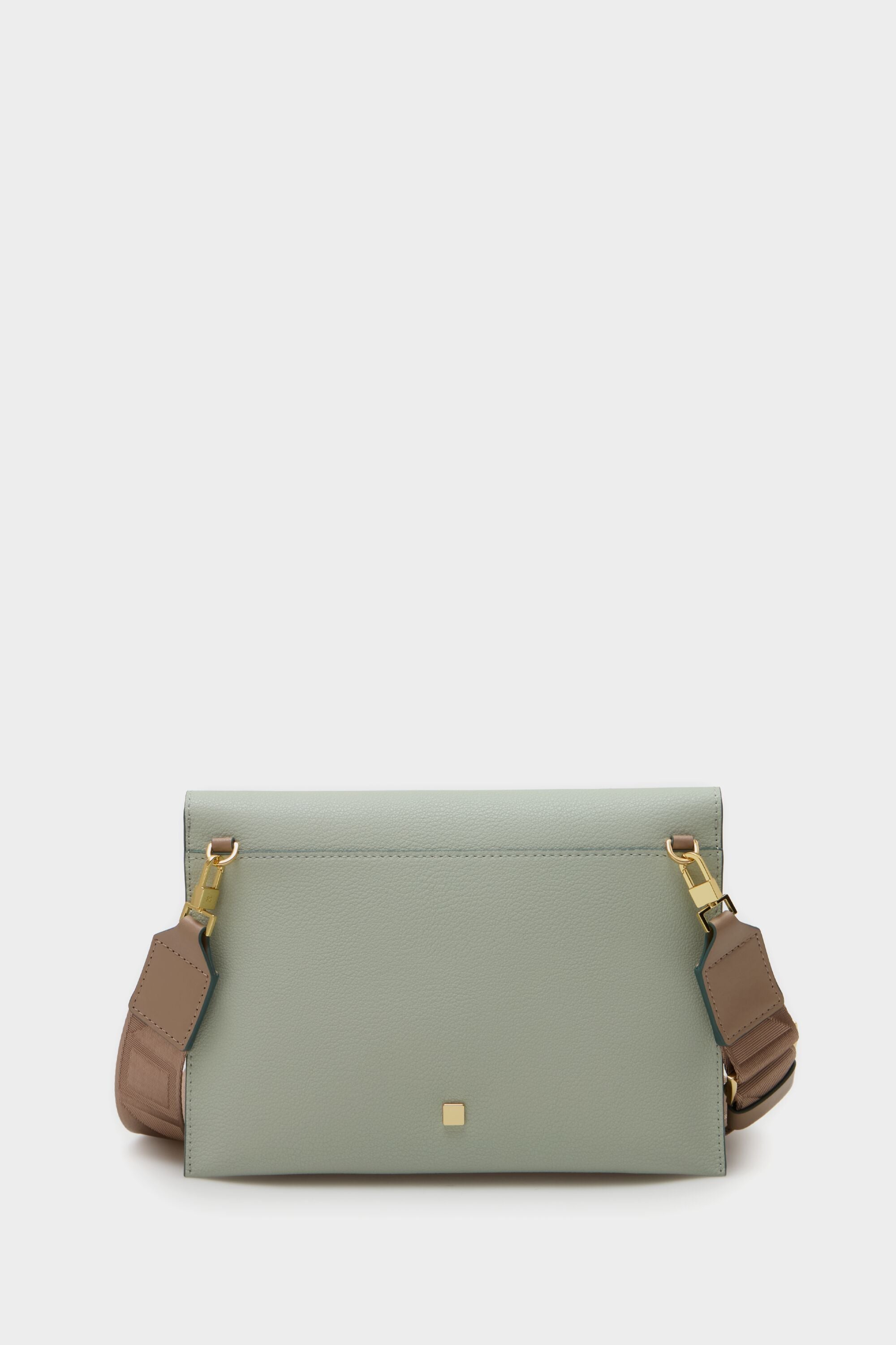 Tándem flap crossbody bag green - Purificacion Garcia United States