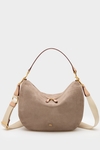Combinación Única half moon shoulder bag