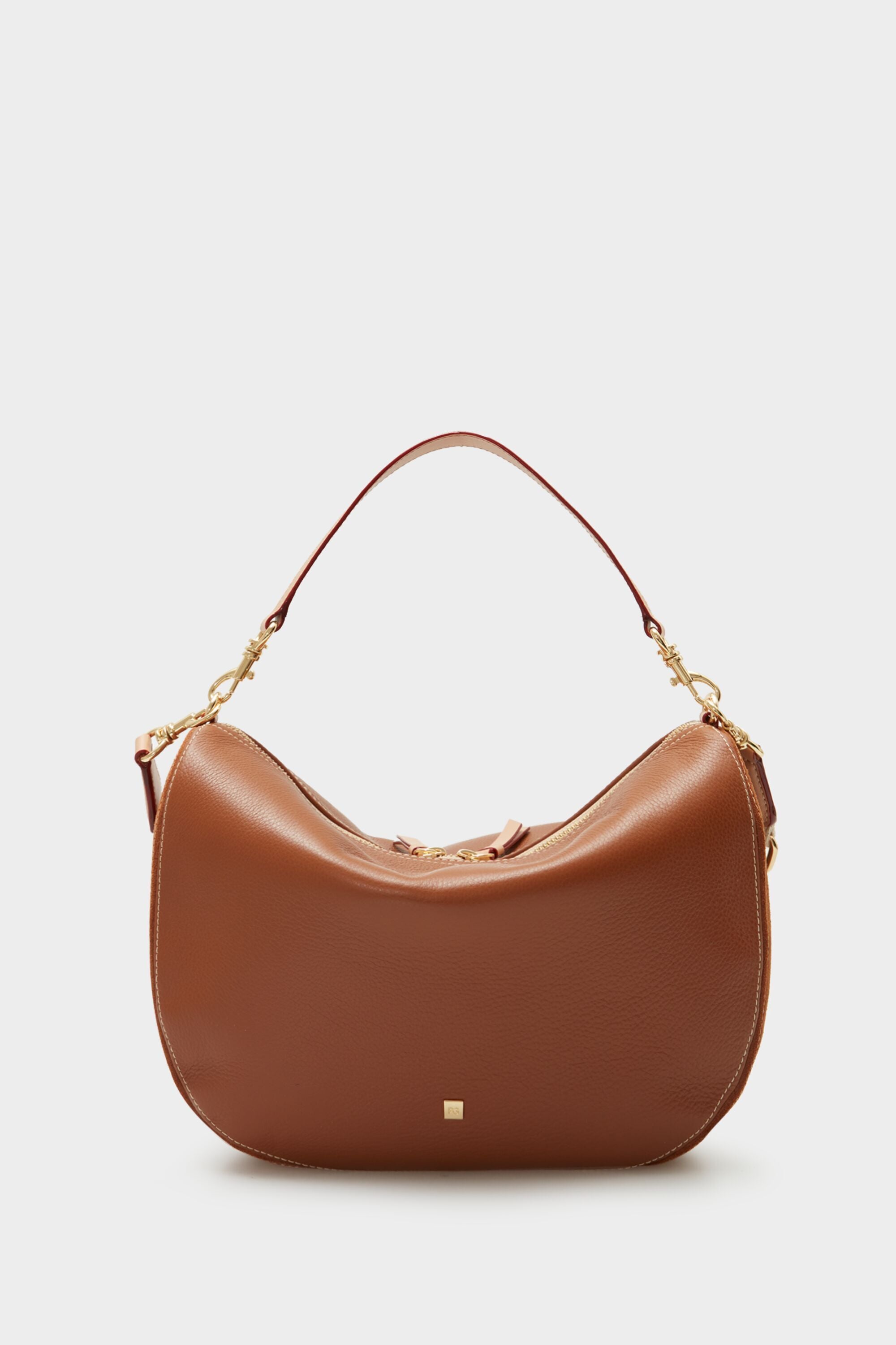 【Purificacion Garcia】2Wayスエードバッグ Combinación Única half moon shoulder bag tan - Purificacion