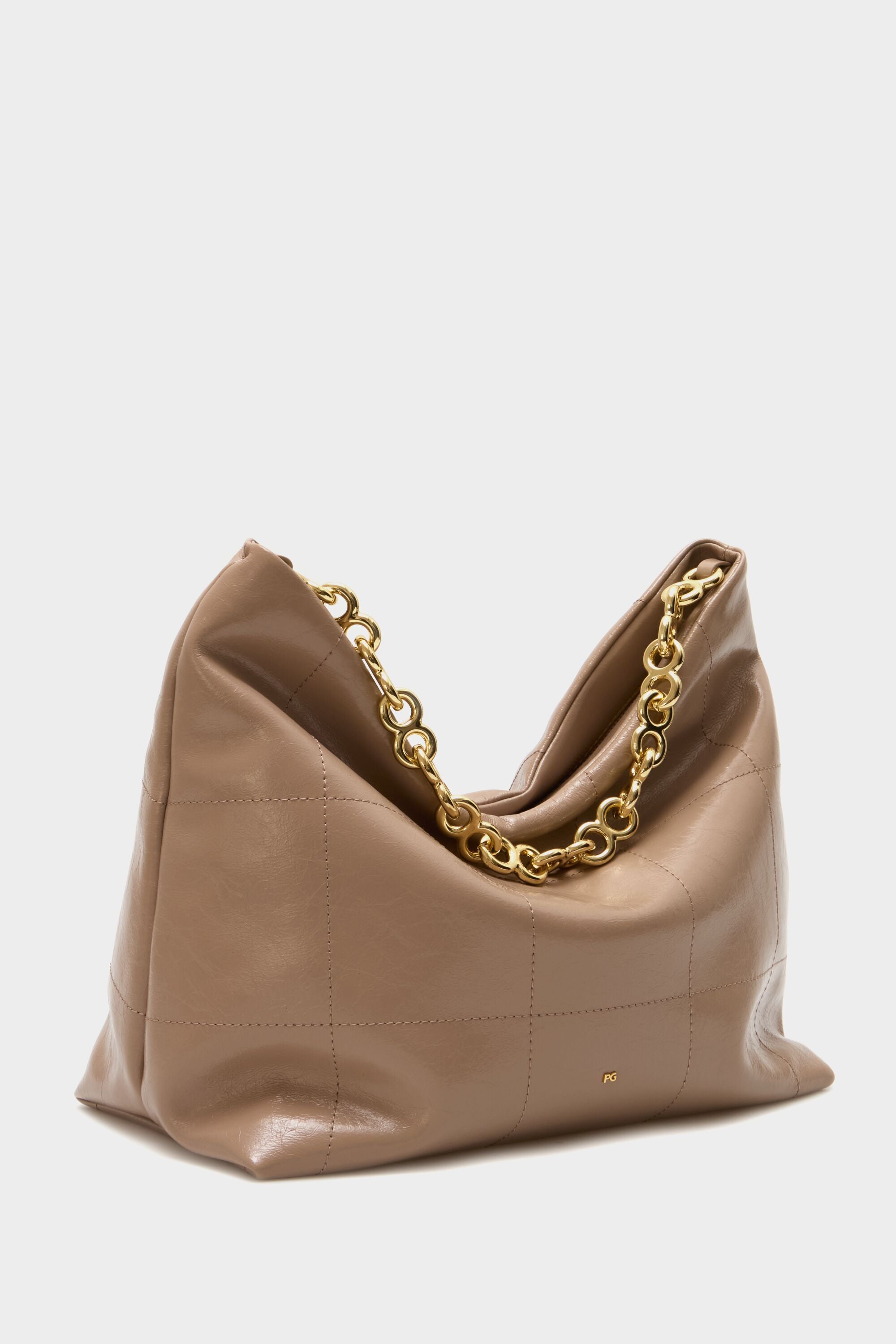 Bizcocho shoulder bag taupe - Purificacion Garcia United States