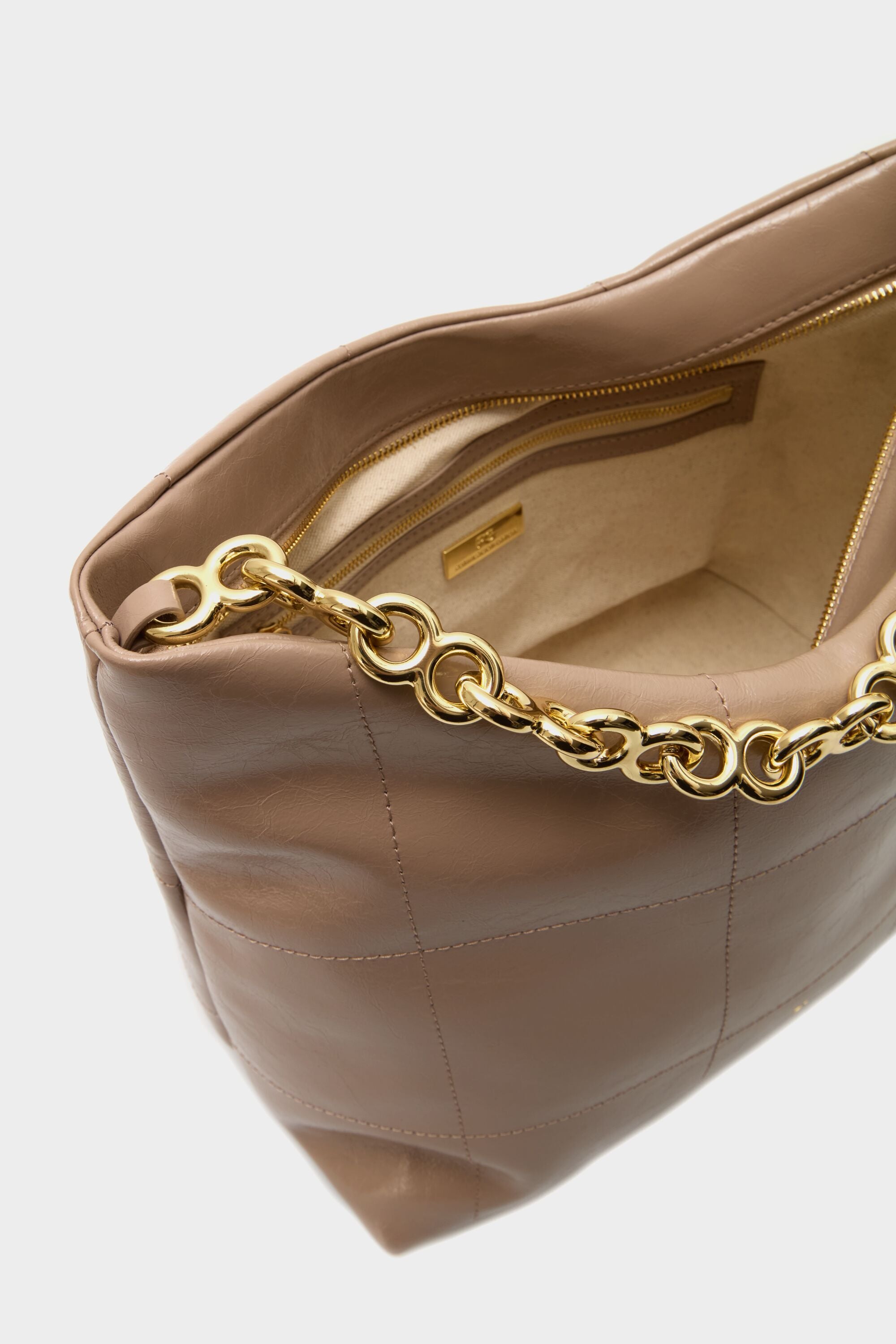 Bizcocho shoulder bag taupe - Purificacion Garcia United States