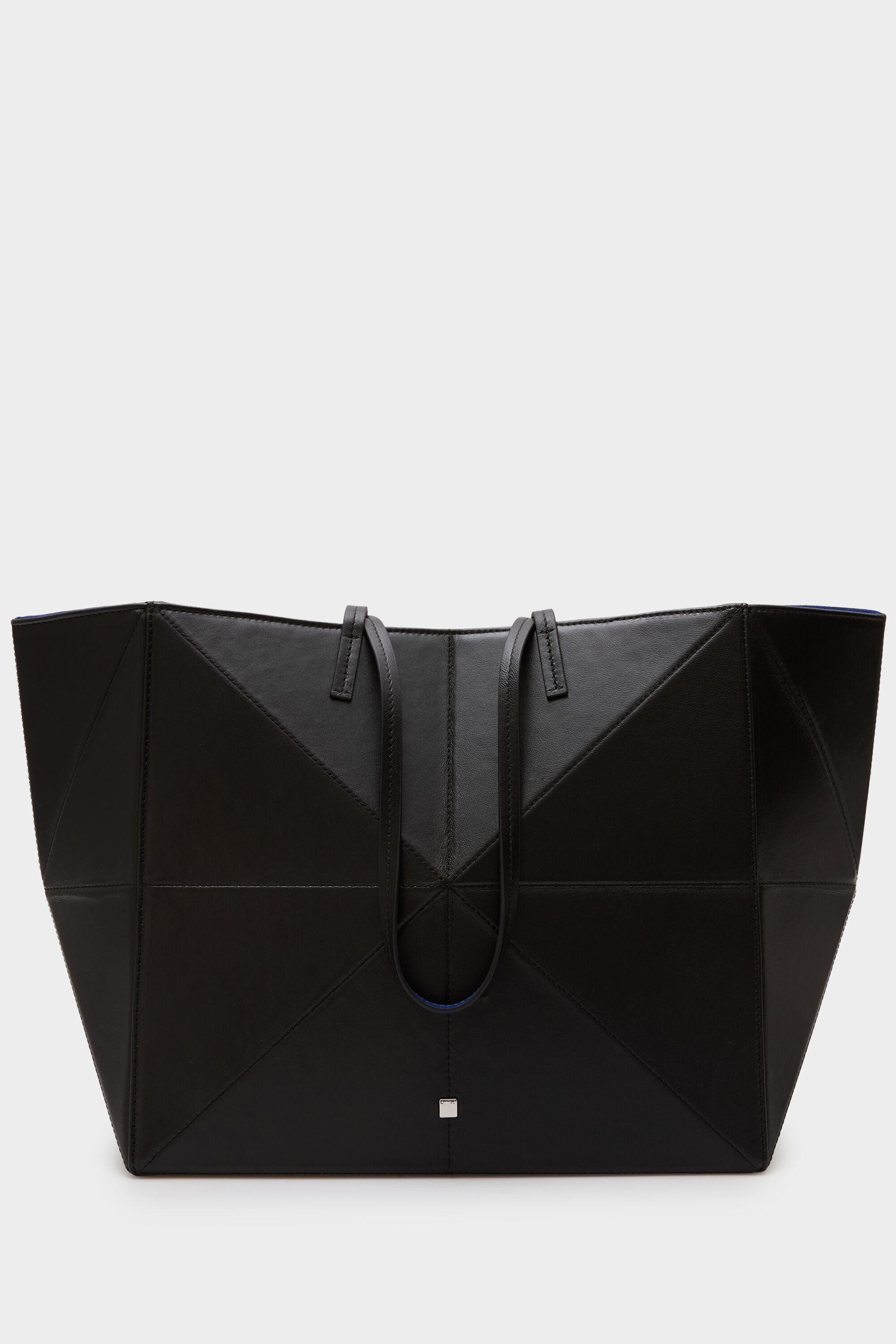 Purification Garcia ORIGAMI 本革トートバッグ　超美品 Origami zipped shoulder bag navy - Purificacion Garcia United States