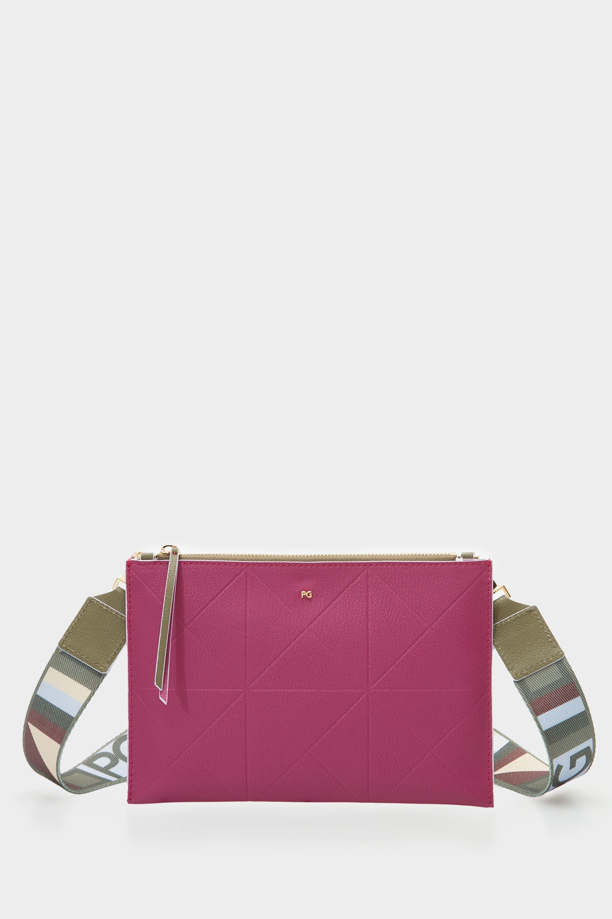Leather Crossbody Bag PURIFICACION GARCIA Pink In Leather, 44% OFF