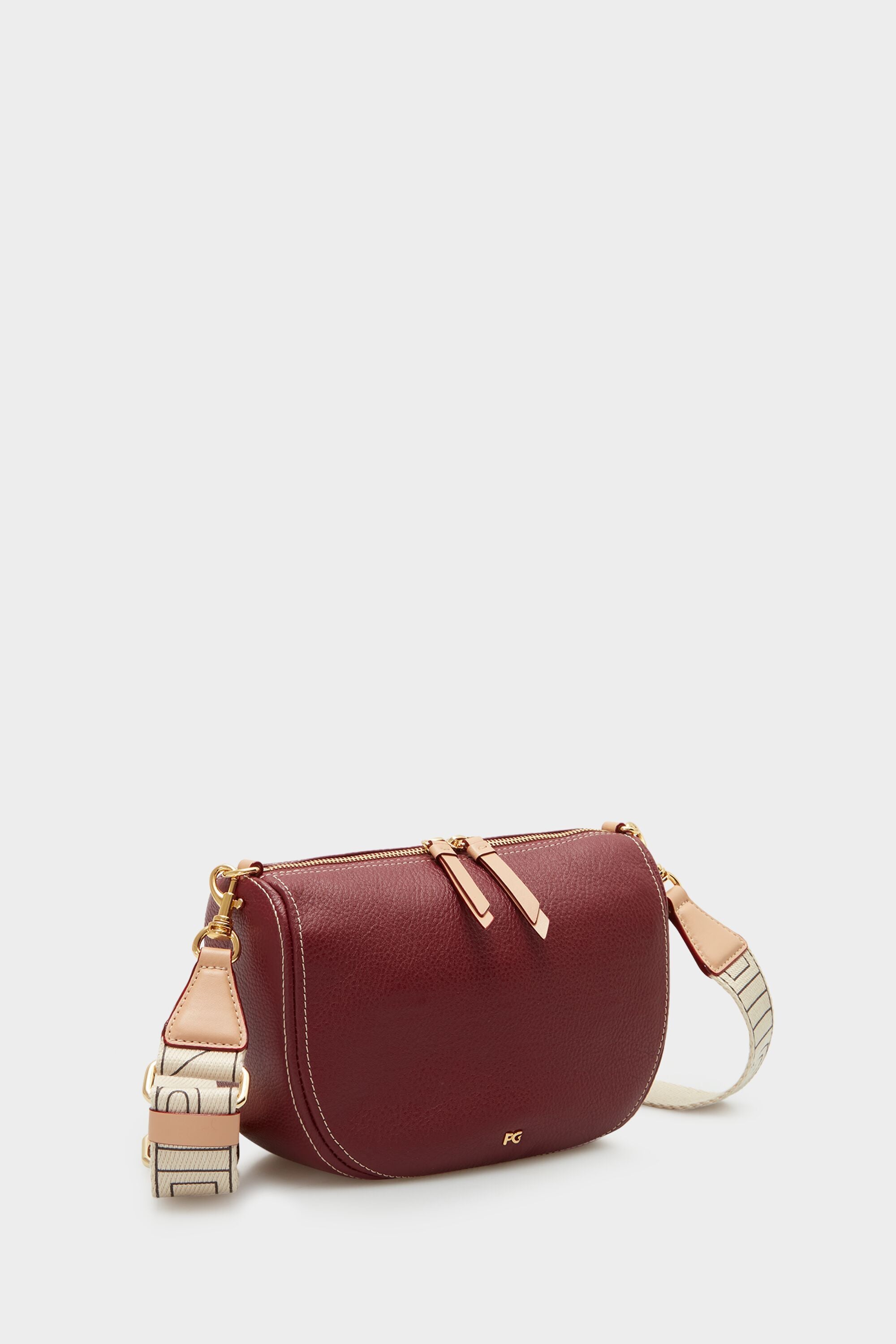 Mujer Bolso Cruzado Lori Pequeño De Cuero Saffiano Sintético