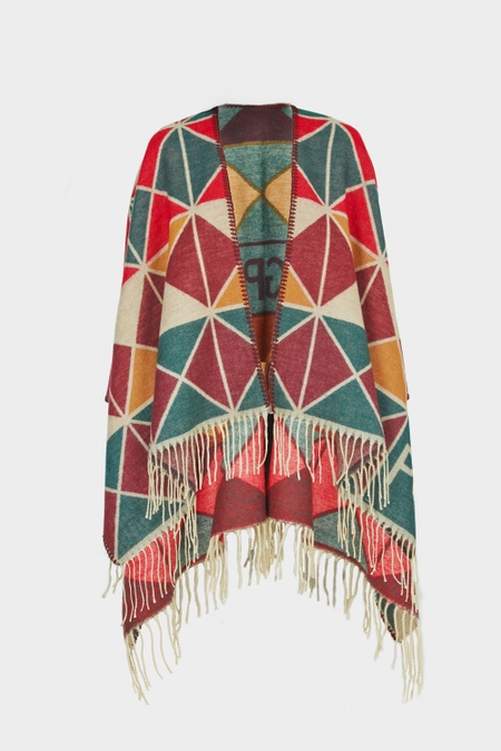 PONCHO LANA ORIGAMI