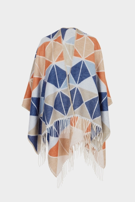 PONCHO LANA ORIGAMI