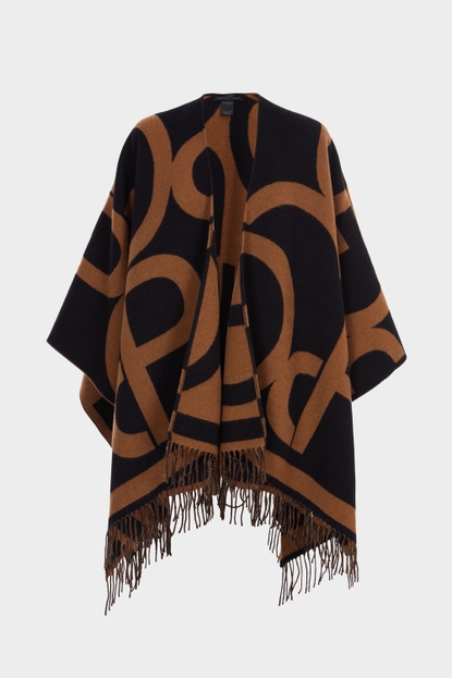 GUTENBERG WOOL PONCHO