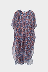Catastripes modal and linen kaftan