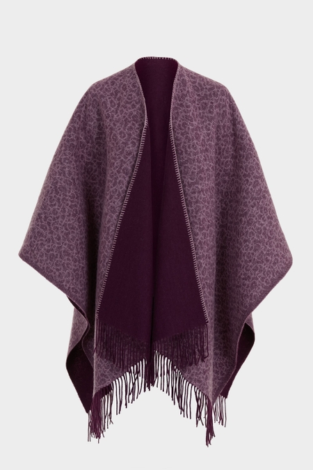 GUTENBERG WOOL PONCHO