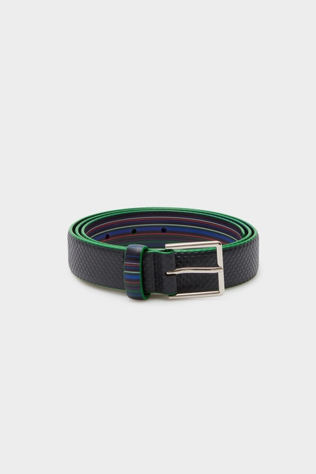 CUBE LEATHER BELT
