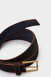 Sail suede belt