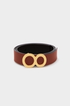 Ocho reversible leather belt