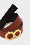Ocho reversible leather belt