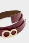 Ocho reversible leather belt