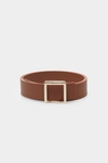 BLOCK LEATHER BELT