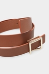 BLOCK LEATHER BELT