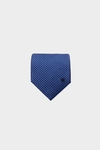 Houndstooth silk tie