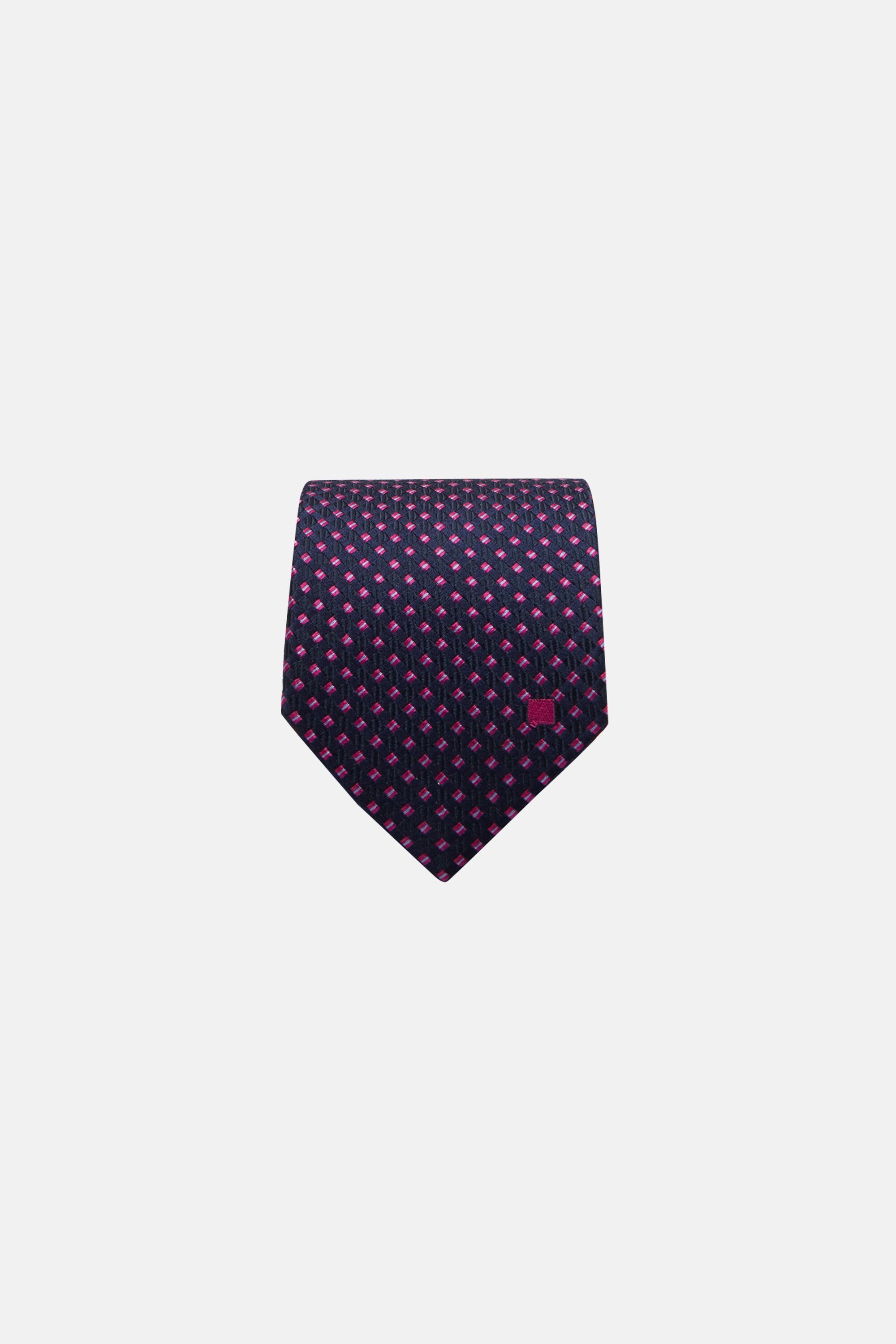 Mini cube silk tie