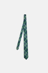 Tartan checks silk tie