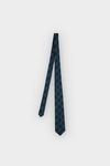 WINDOWPANE CHEQUERED SILK TIE