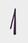 Windowpane chequered silk tie