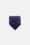 Tennis players textured silk tie